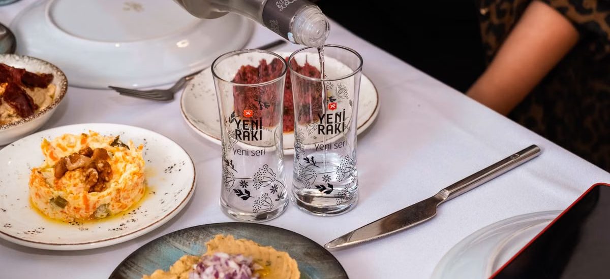 Authentic Turkish dining experience with raki and meze in Istanbul.
